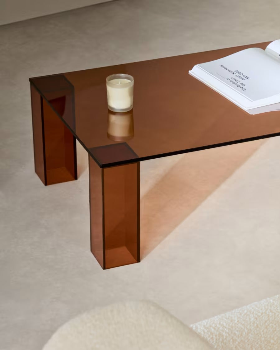 Adularia Coffee Table, Brown 140 x 60 cm