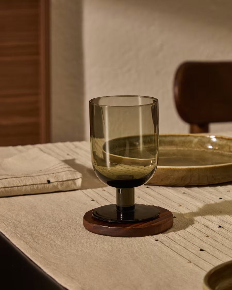 Sauky Green Wine Glass, xx cl