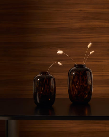 Panth Brown Glass Vase, 25.5cm