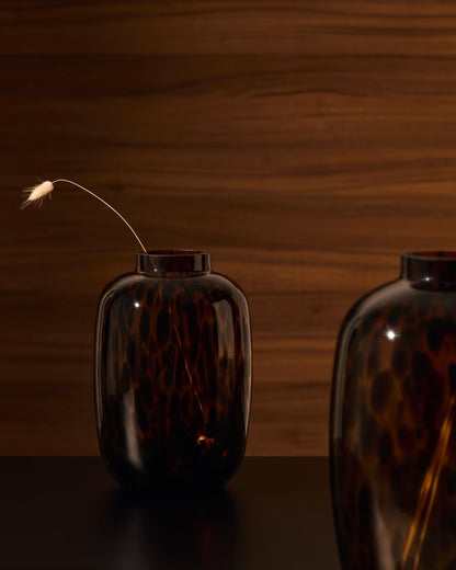 Panth Brown Glass Vase, 25.5cm