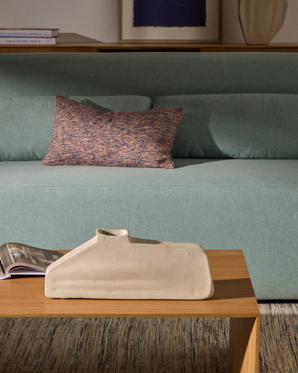 Lahara grey papier-m?ch? vase 16cm