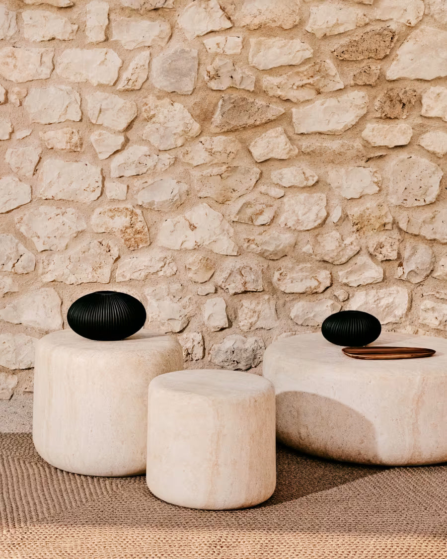 Nivra dark grey glass vase 15cm