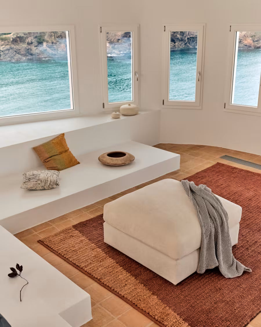 Mandi terracotta jute rug