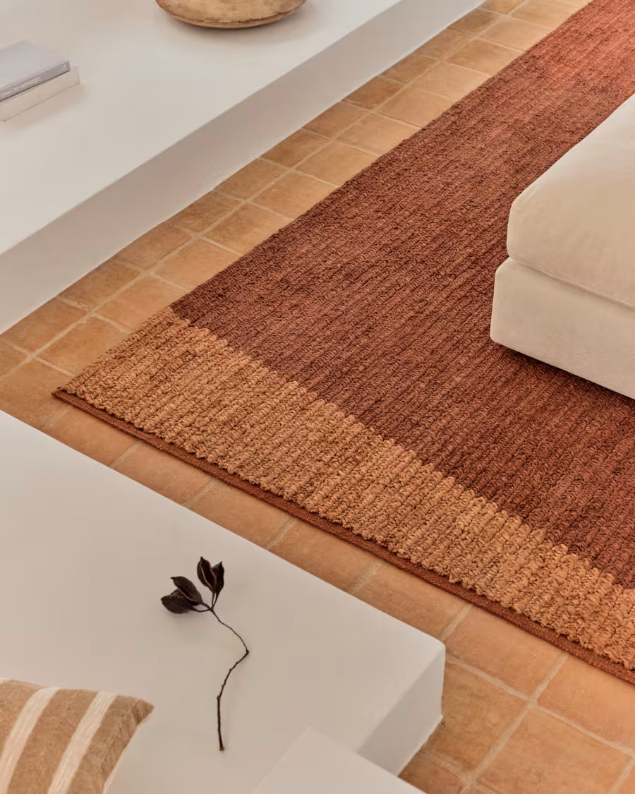 Mandi terracotta jute rug