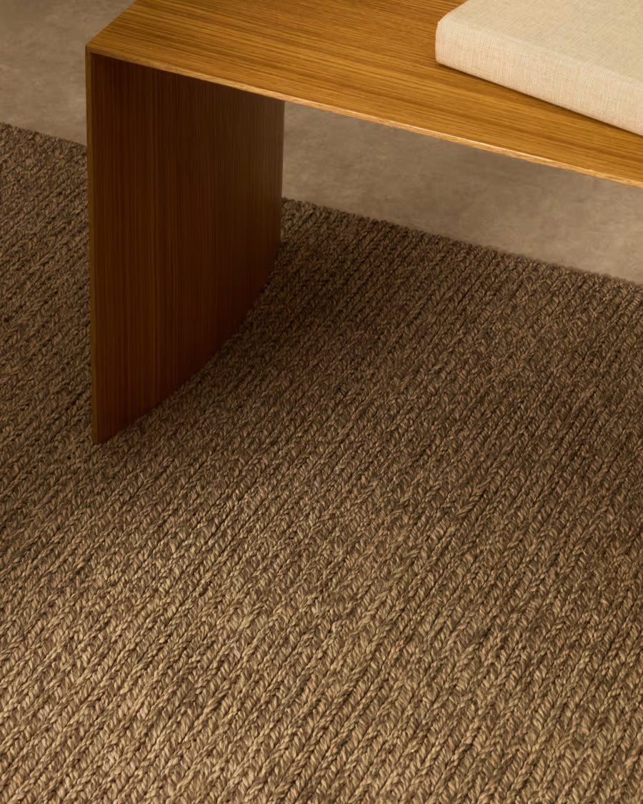 Galinda taupe rug made of synthetic fibres# 160 x 230 cm