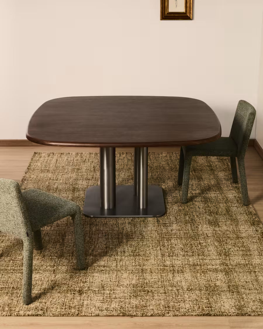 Zarn mini boucle effect wool blend rug 200 x 300cm.