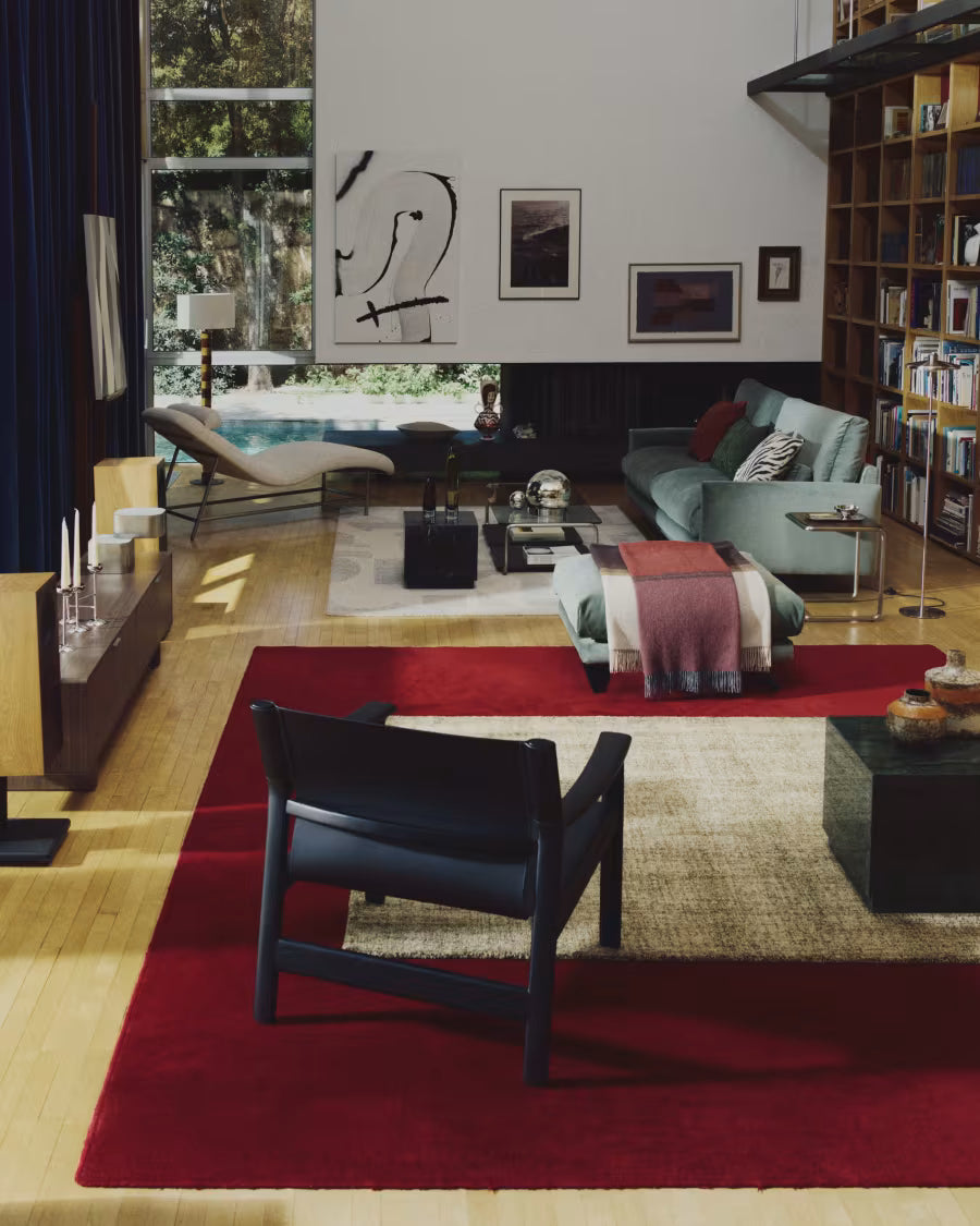 Zarn mini boucle effect wool blend rug 200 x 300cm.