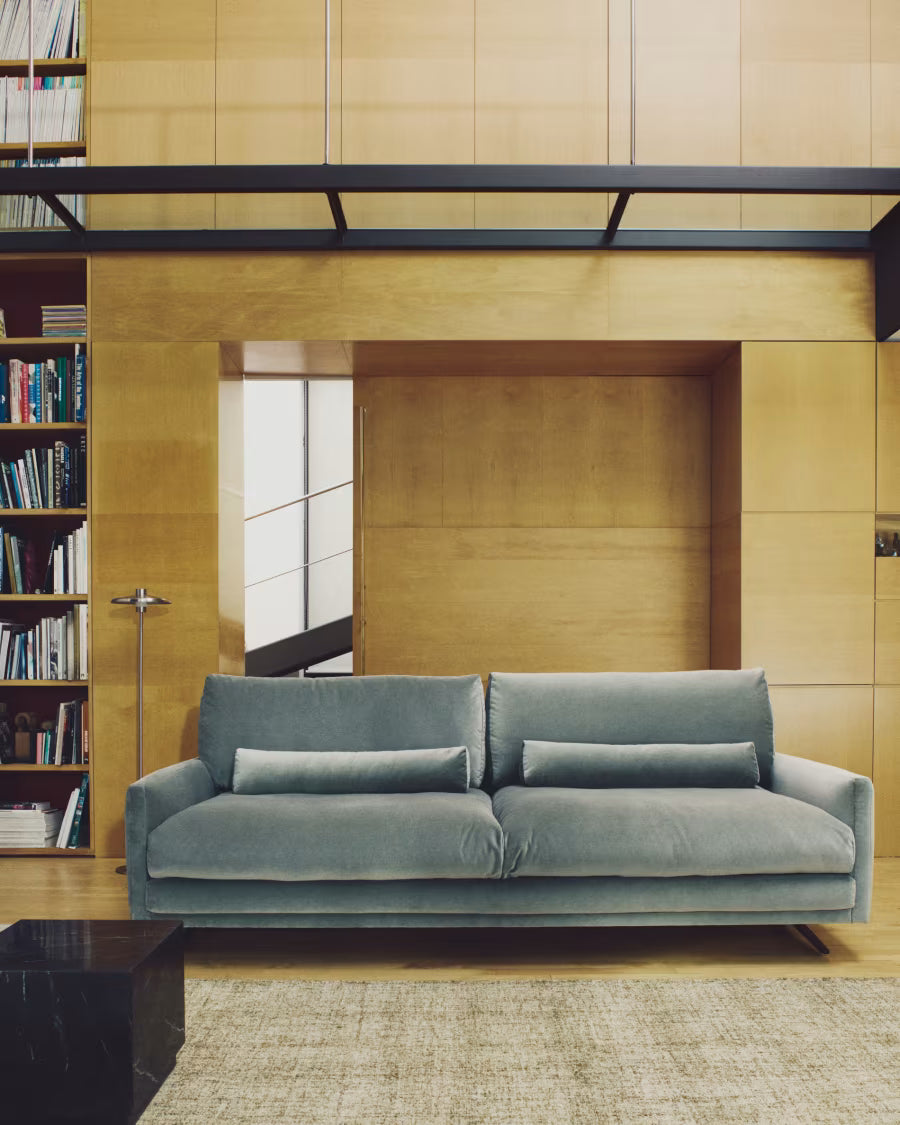 Veliro Green Velvet 3-Seater Sofa.
