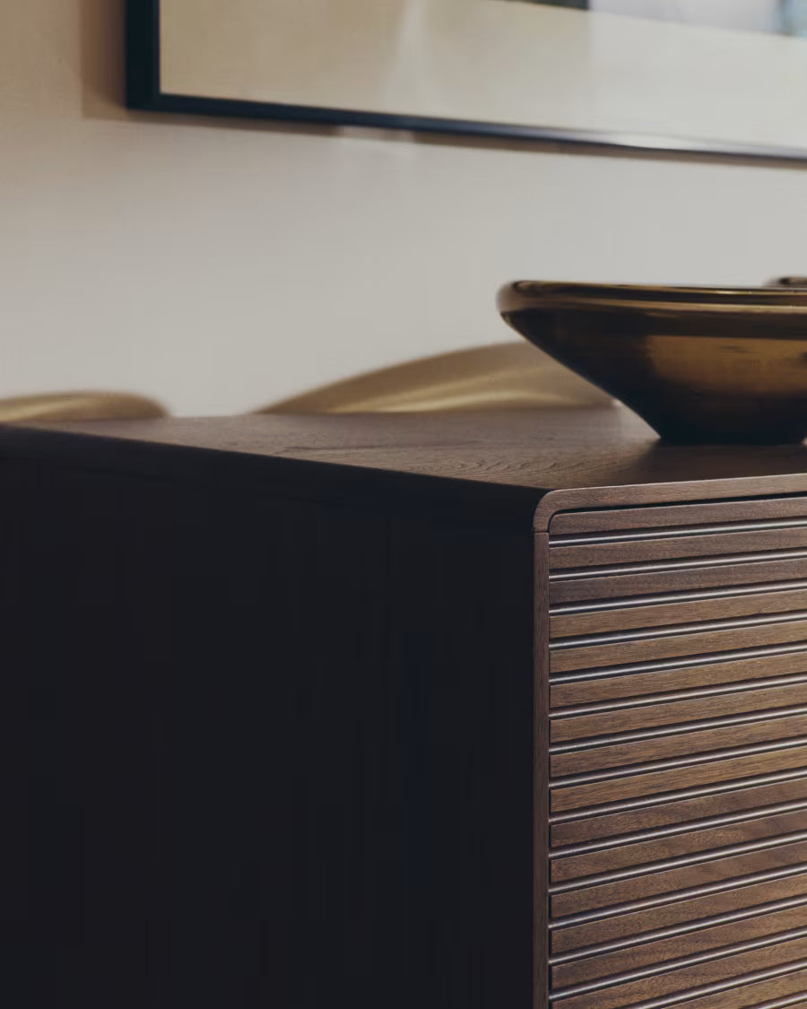 Norlen sideboard with 4 doors in walnut.