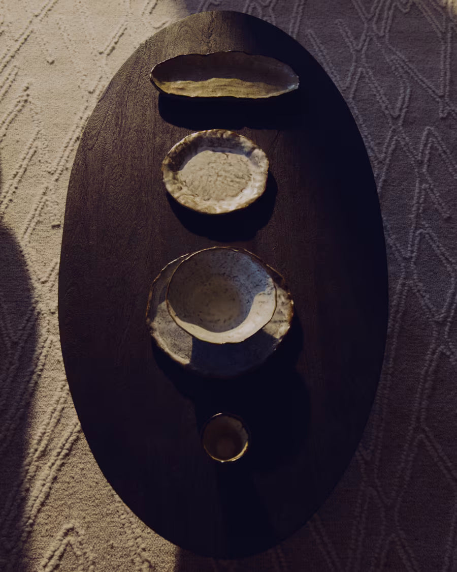 Ovak Coffee Table with black finish.