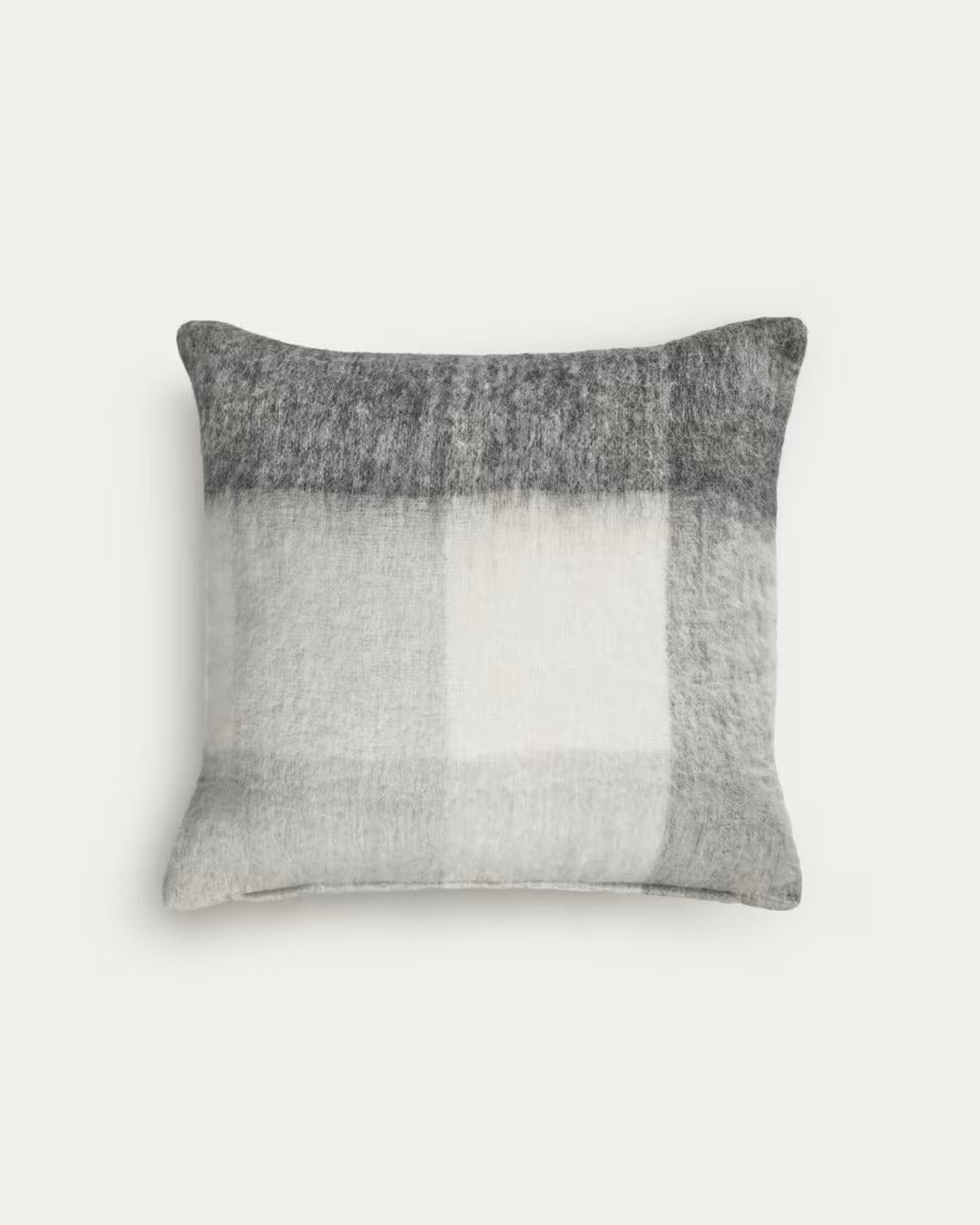 Catarina White and Grey Check Cushion Cover 45 x 45 cm