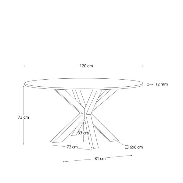 Argo Oval Table Top in Solid Acacia