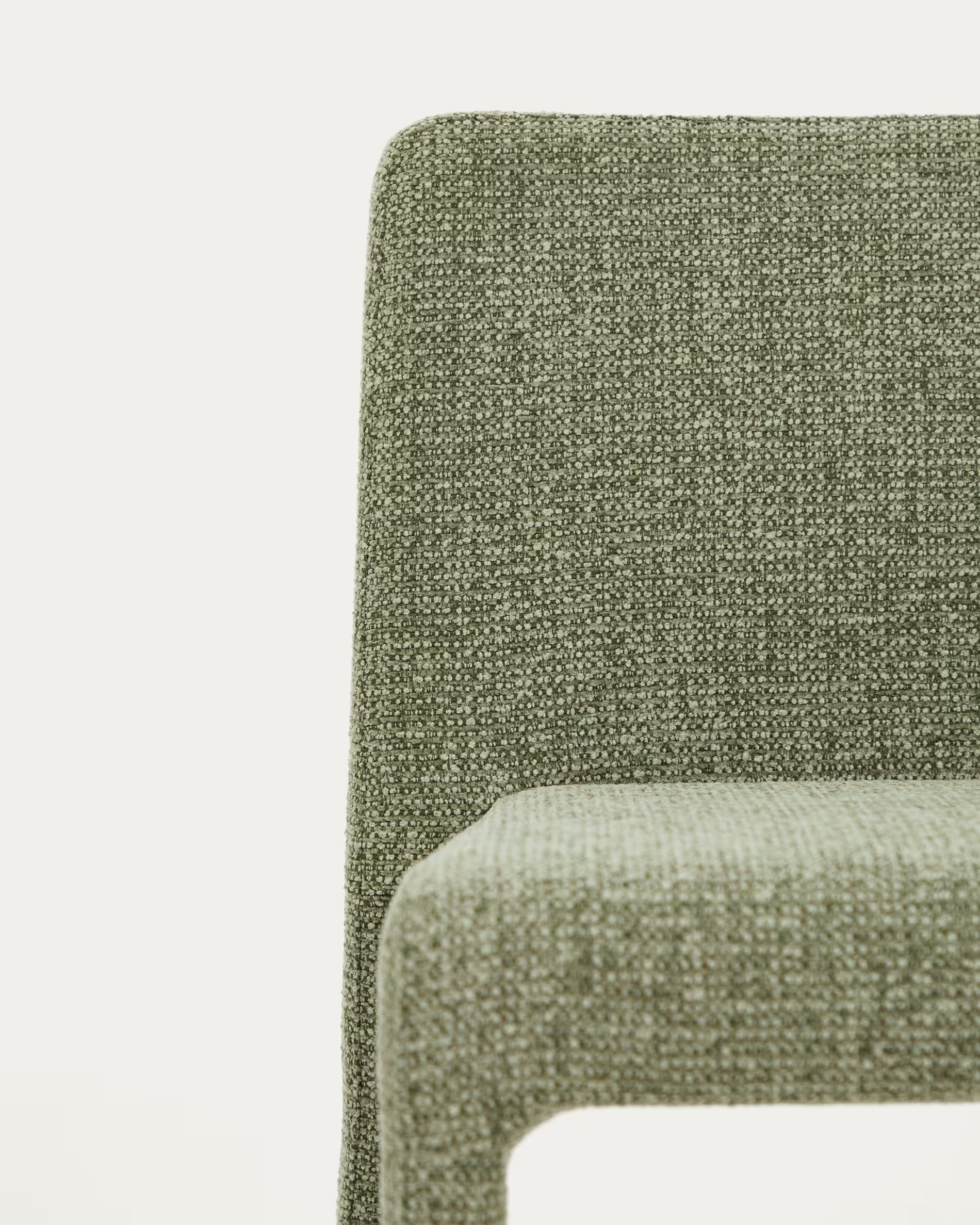 Loria green chenille stackable chair FSC 100%