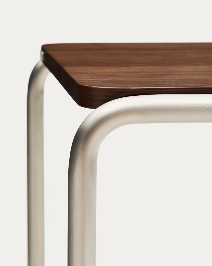 Tarsel side table in walnut veneer 42 x 60cm