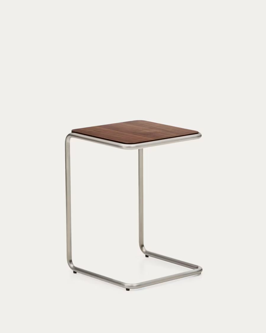 Tarsel side table in walnut veneer 42 x 60cm
