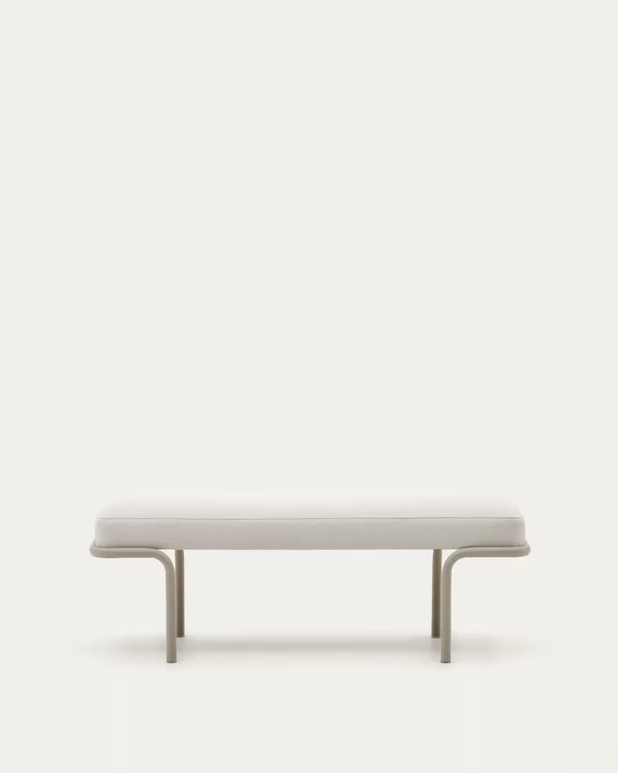 Compo Bench in Beige Chenille