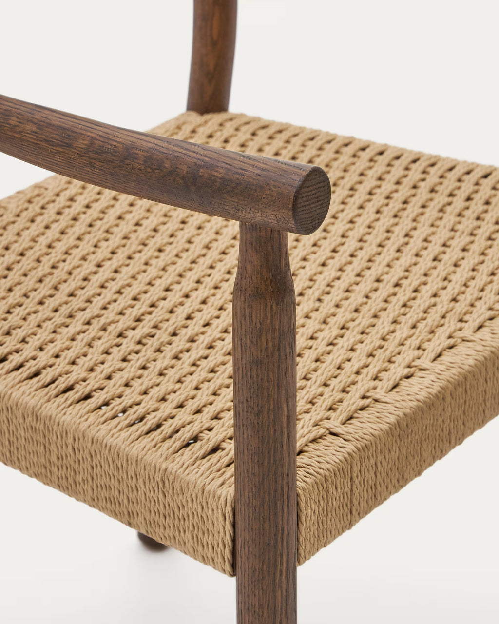 Yalia Chair in Solid Oak with Walnut Finish
