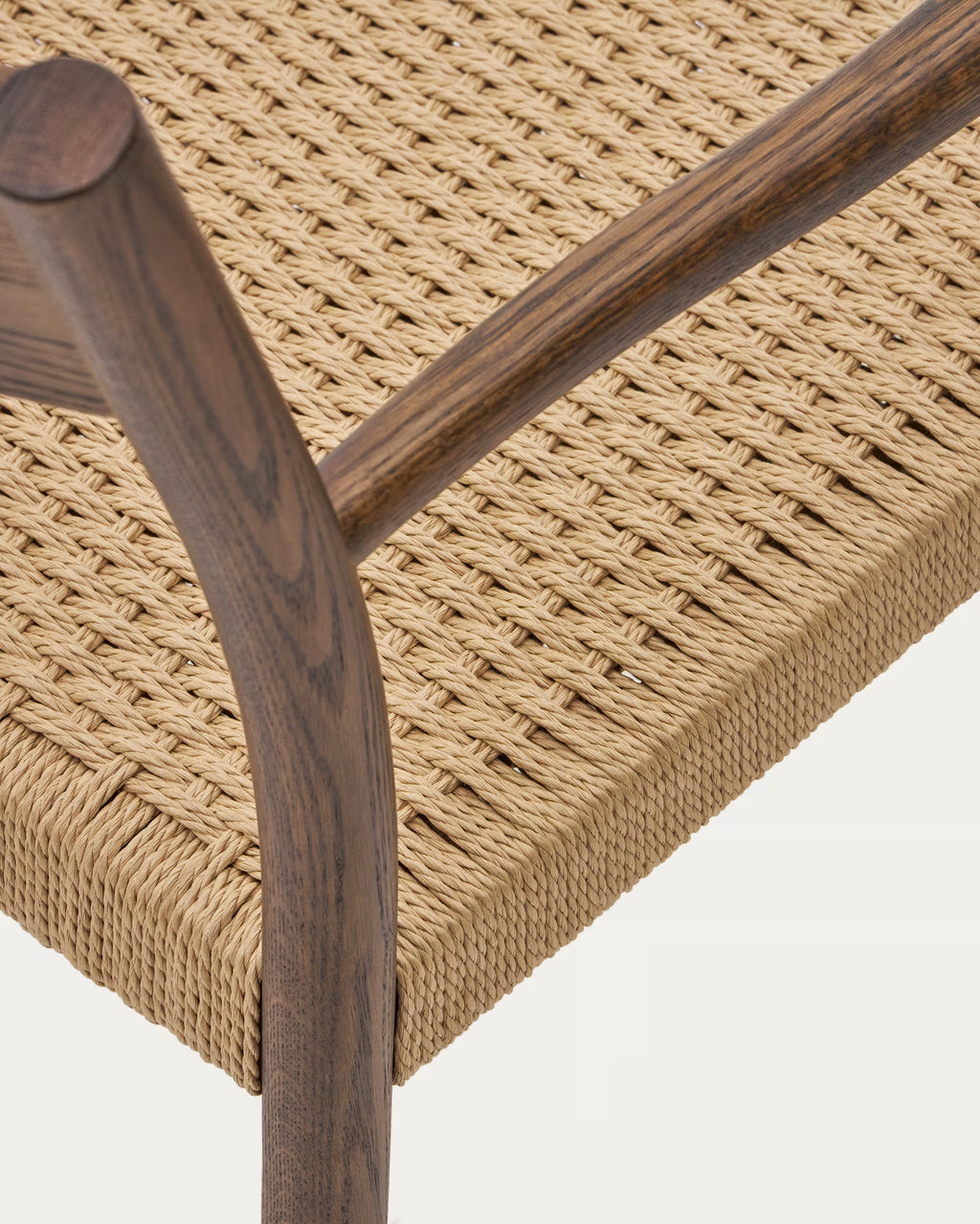 Yalia Chair in Solid Oak with Walnut Finish