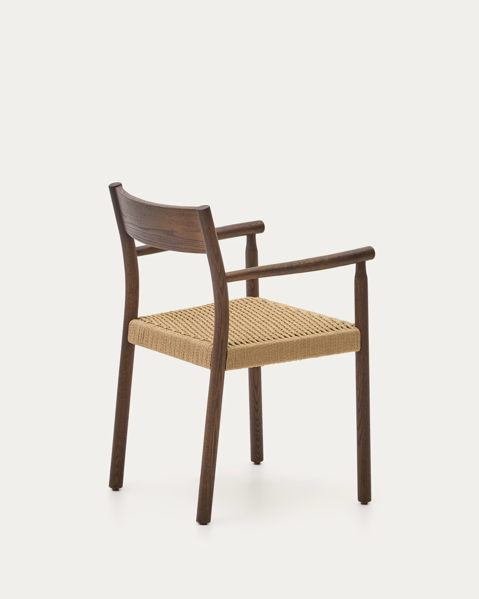 Yalia Chair in Solid Oak with Walnut Finish