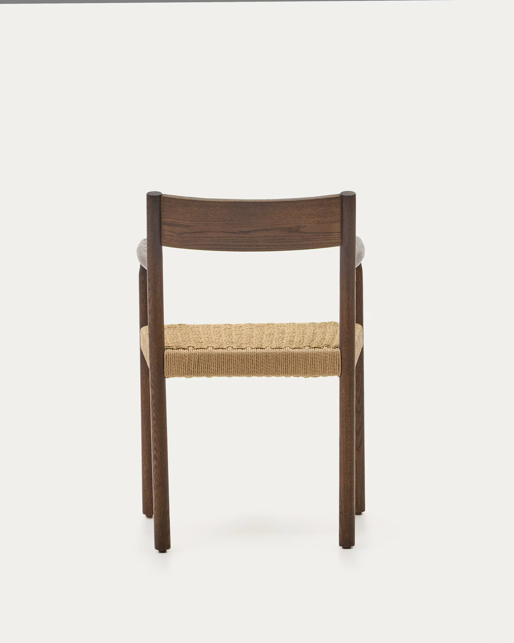 Yalia Chair in Solid Oak with Walnut Finish