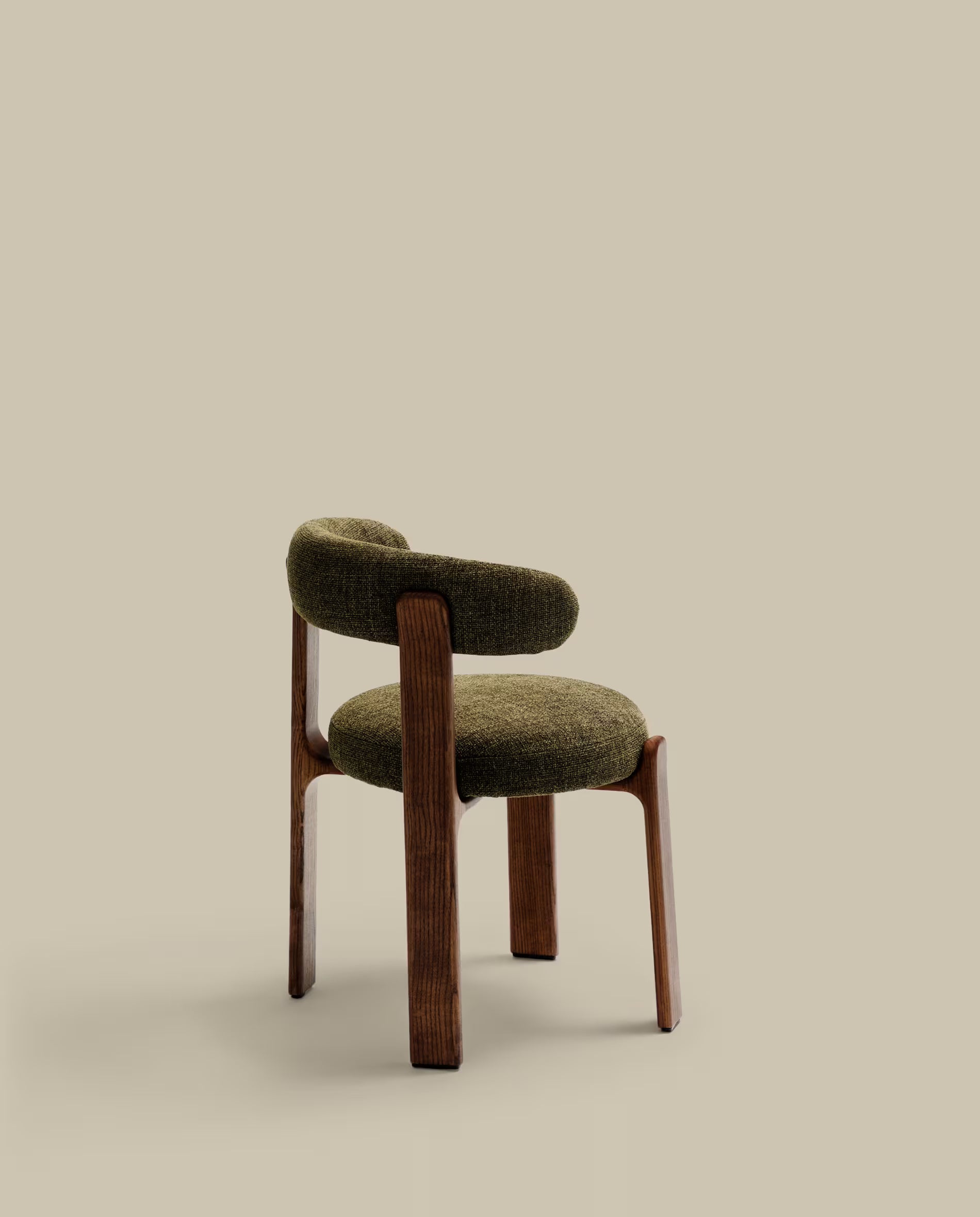 Granite Dining Chair - Green Chenille