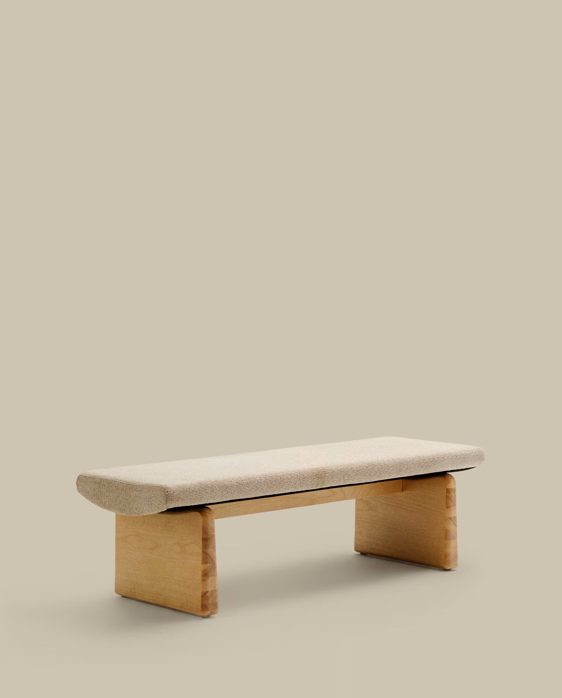 Topaz bench in natural finish, 150 cm.