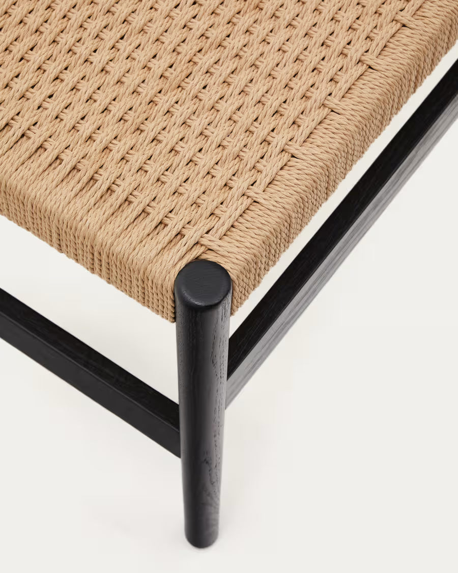 Zaide Bench in Black Finish.