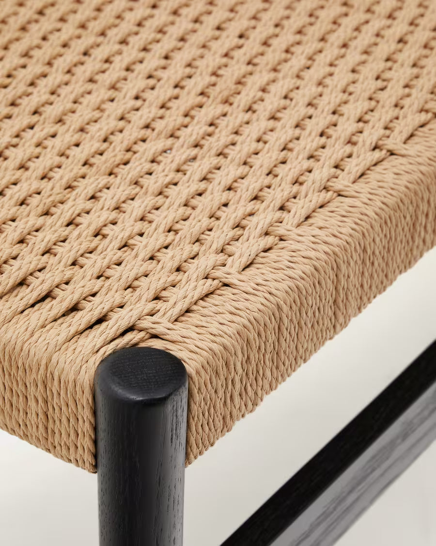 Zaide Bench in Black Finish.