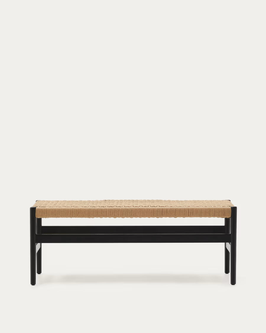 Zaide Bench in Black Finish.
