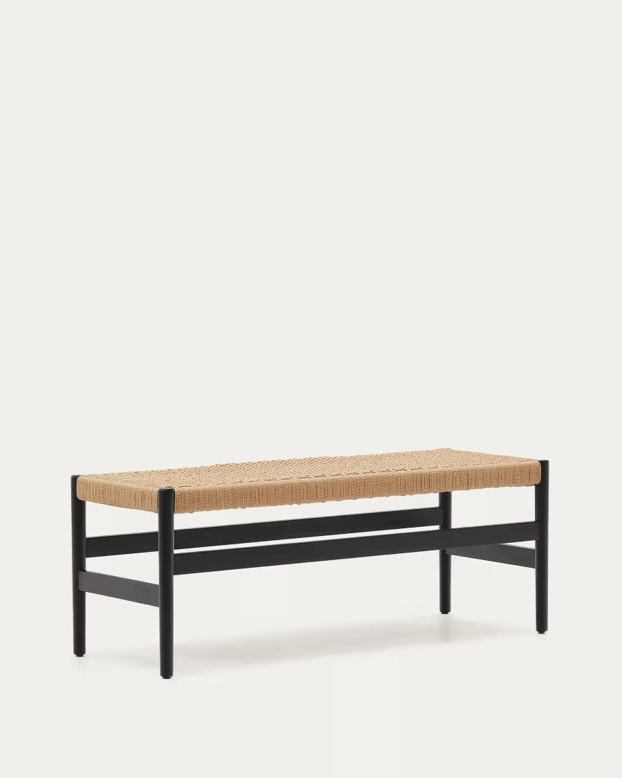 Zaide Bench in Black Finish.
