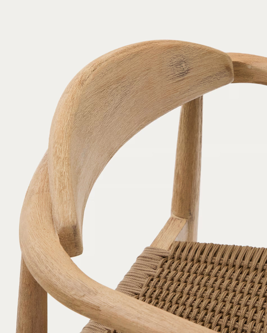 Nina Stackable Chair in Beige.