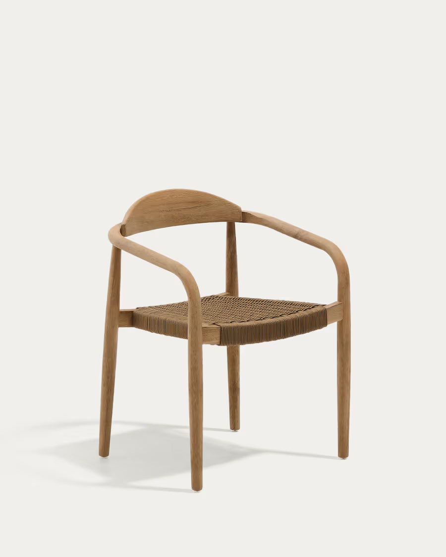 Nina Stackable Chair in Beige.