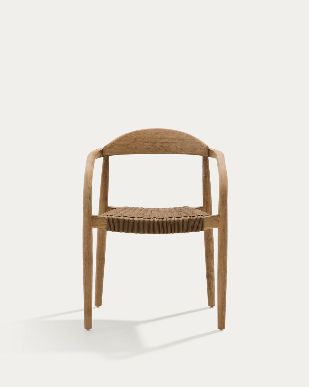 Nina Stackable Chair in Beige.
