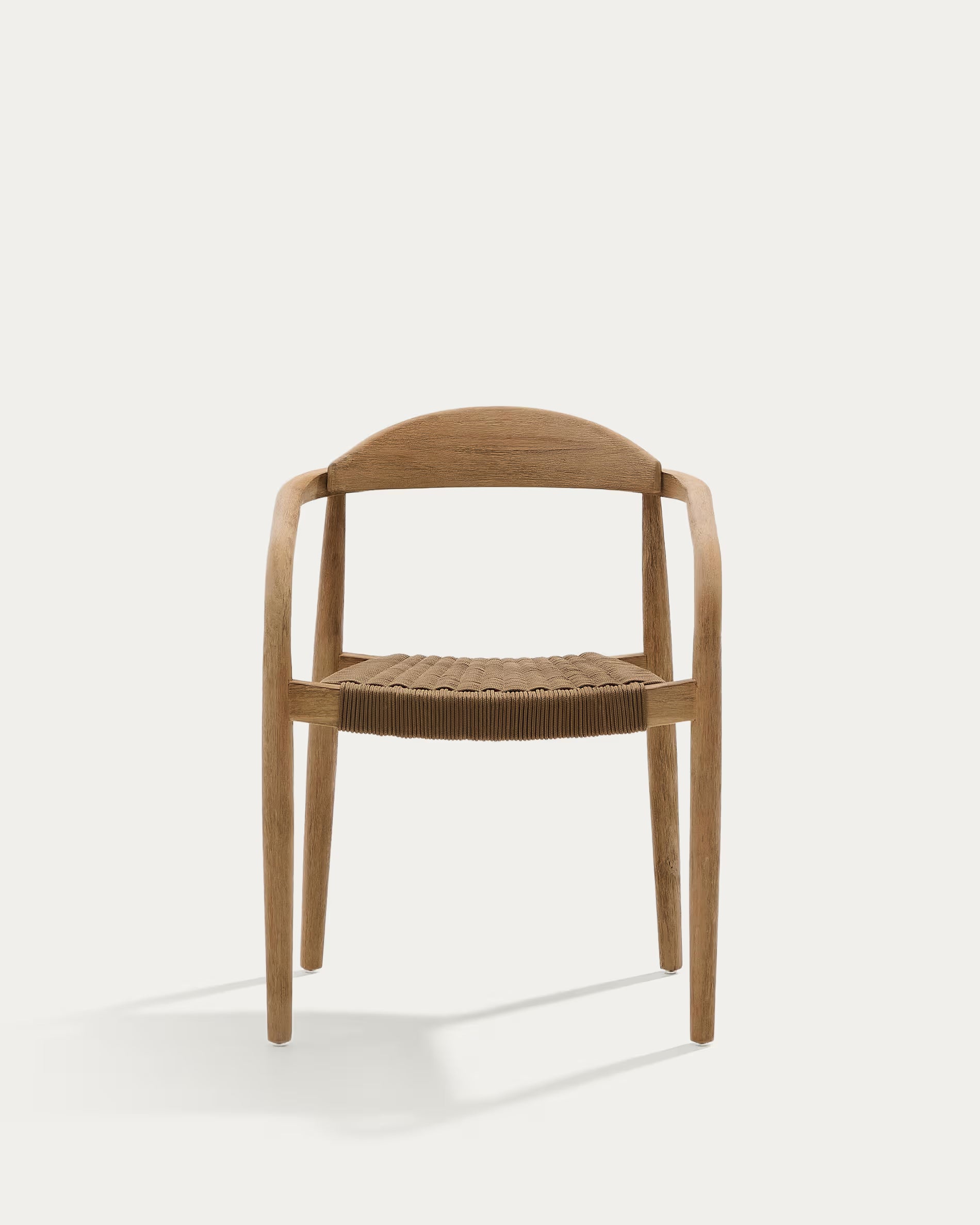 Nina Stackable Chair in Beige.