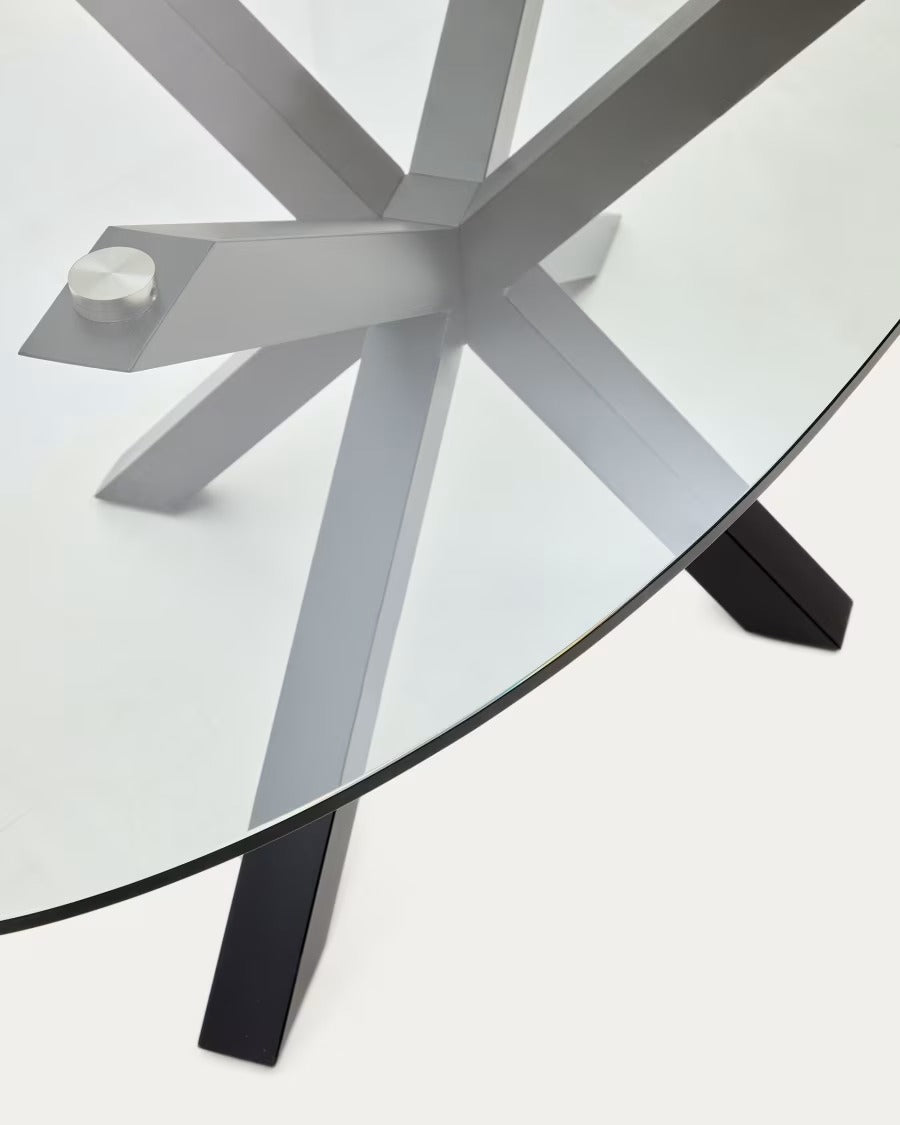 Argo Oval Table in Glass