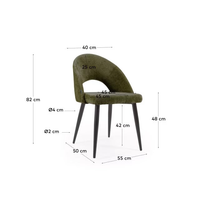 Mael Chair with Steel Legs