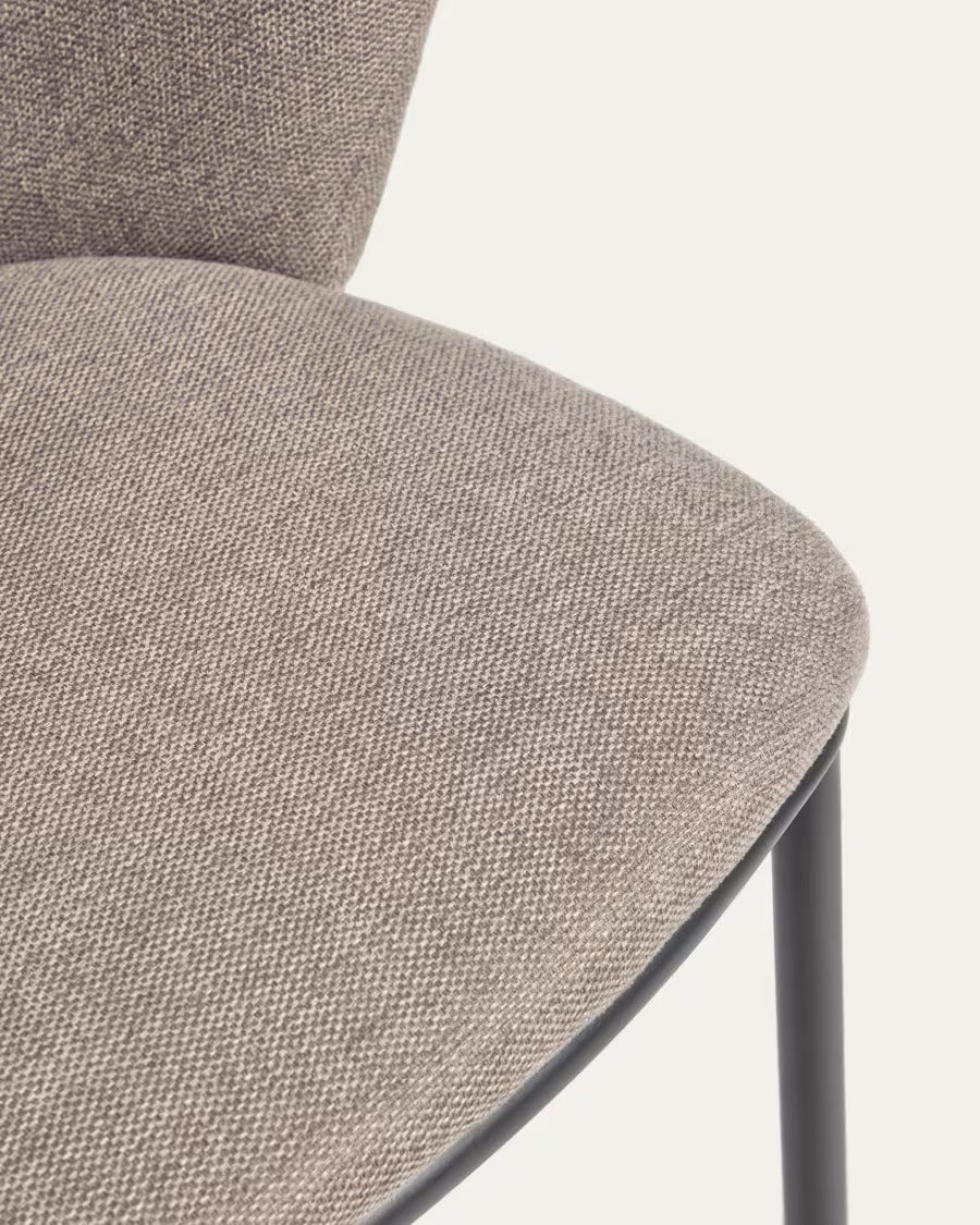 Ciselia Chair in Light Brown Chenille