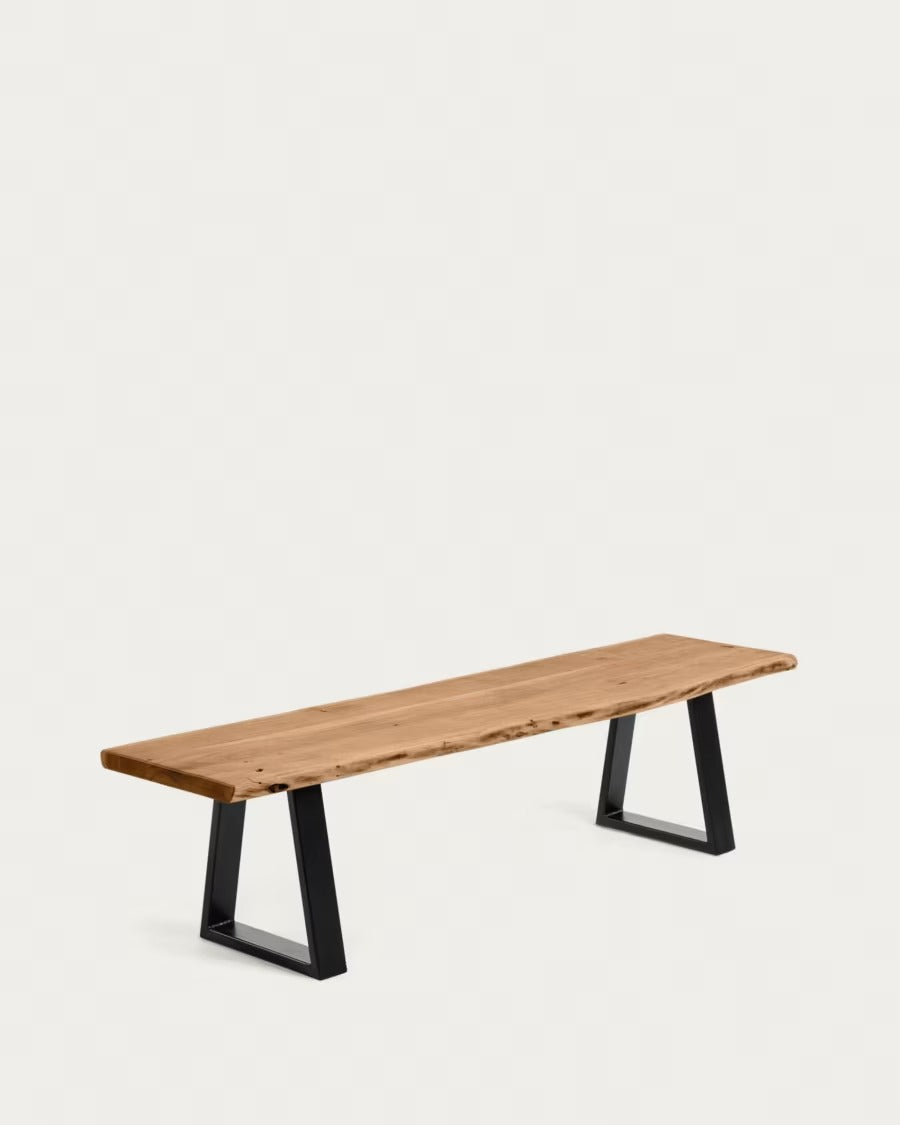 Alaia Bench in Solid Acacia Wood
