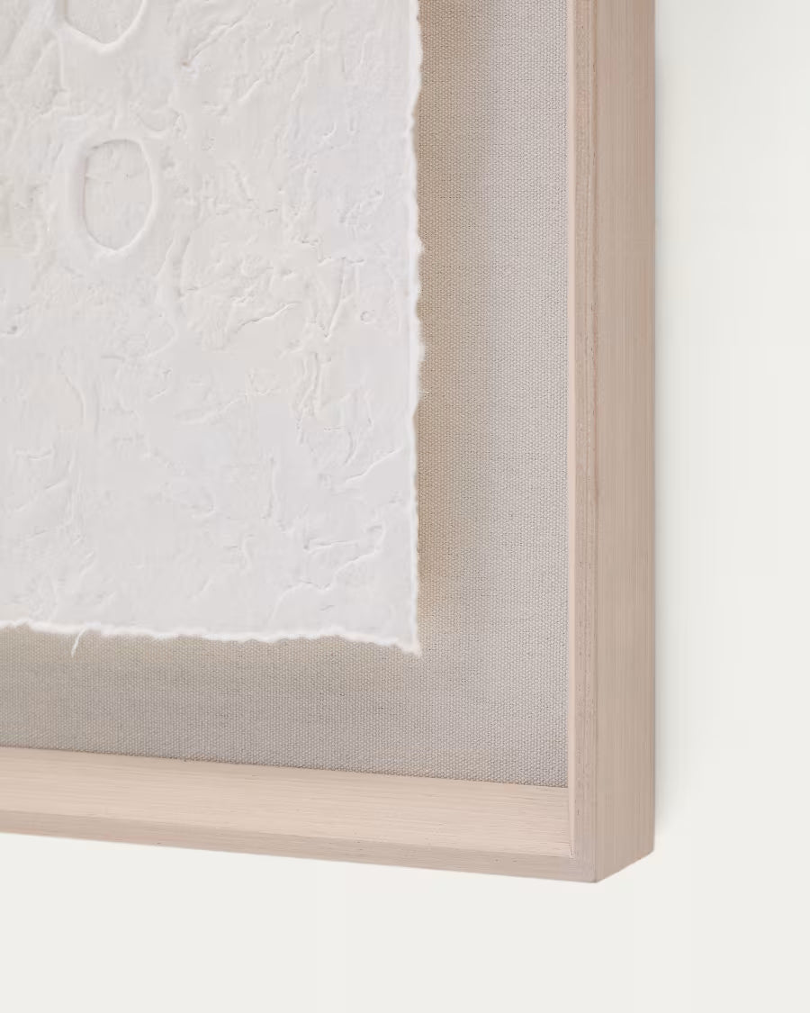 Olvin abstract picture on white recycled paper
