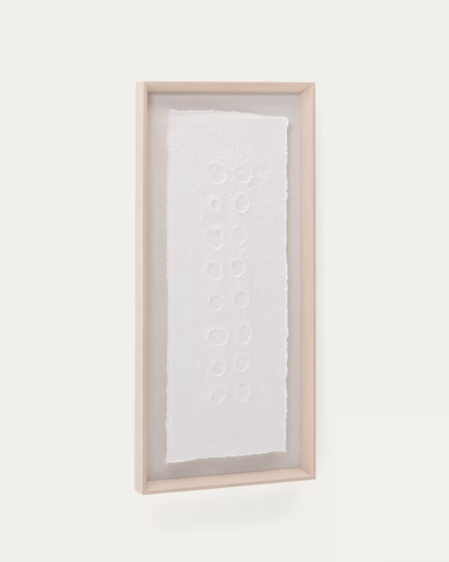 Olvin abstract picture on white recycled paper