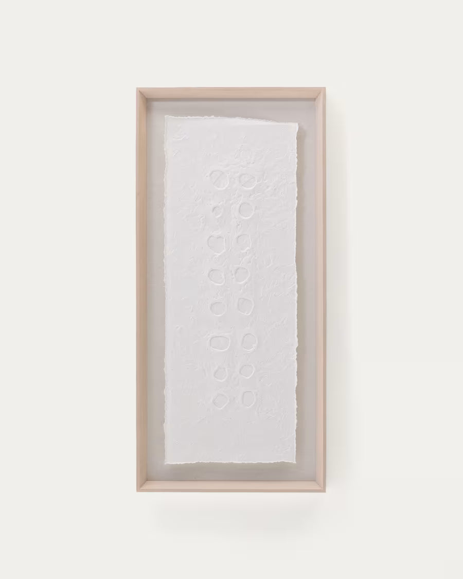Olvin abstract picture on white recycled paper