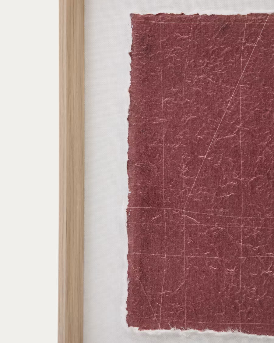 Durkan maroon picture on recycled paper 30 x 40cm