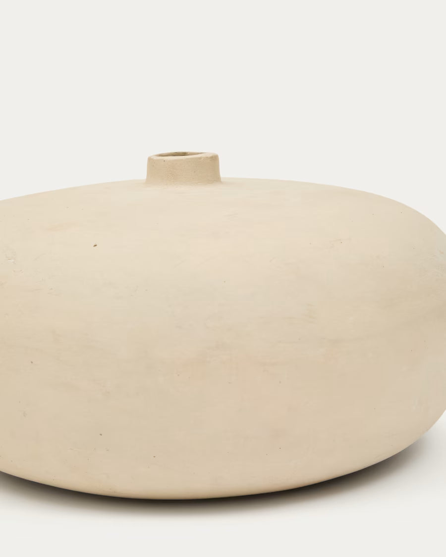 Nivala papier-mache vase 15.5cm.