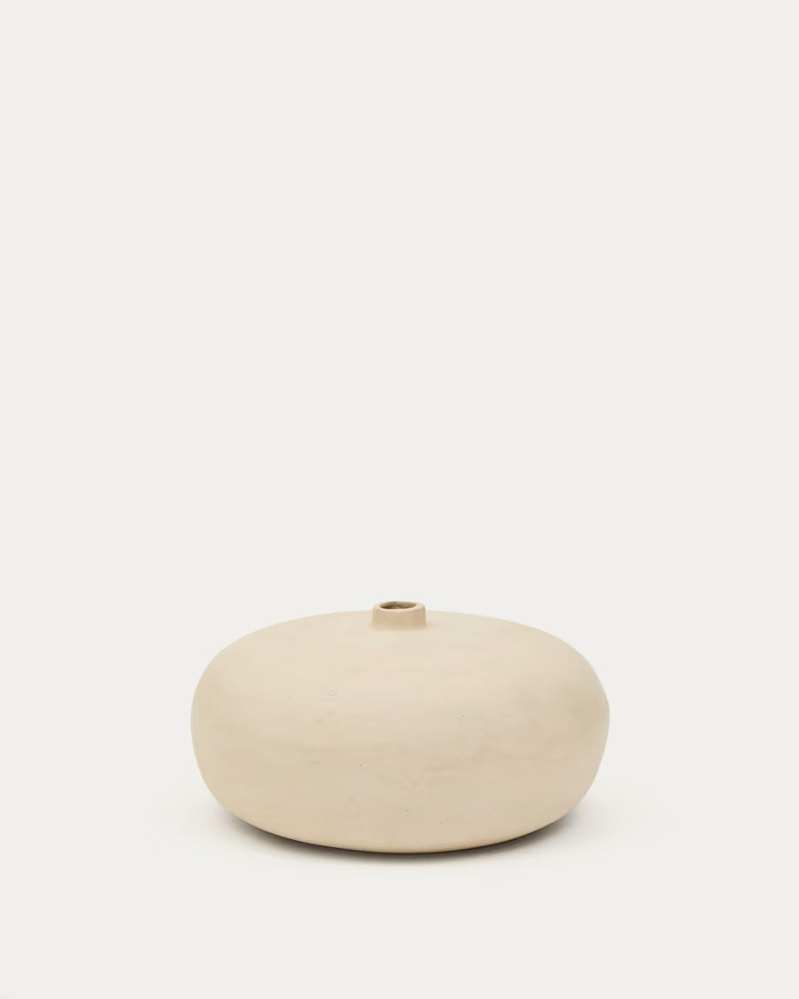 Nivala papier-mache vase 15.5cm.