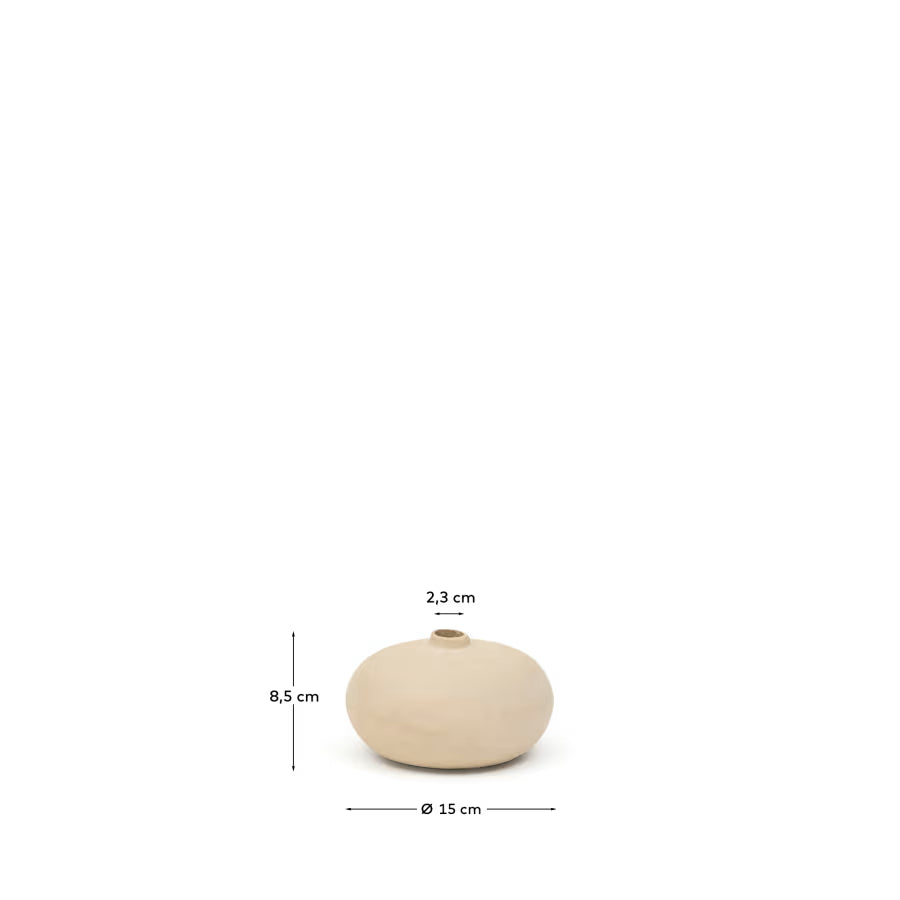 Nivala papier-mache vase 8.5cm.