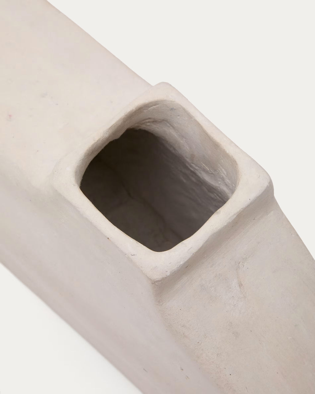 Lahara grey papier-m?ch? vase 16cm