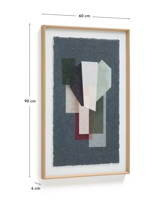 Veluni multicoloured recycled paper picture