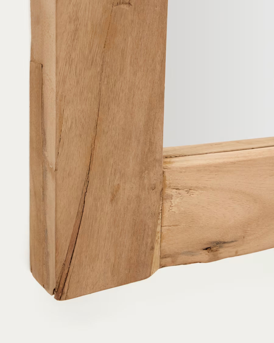 Maden wooden mirror with a natural finish 80 x 180 cm.