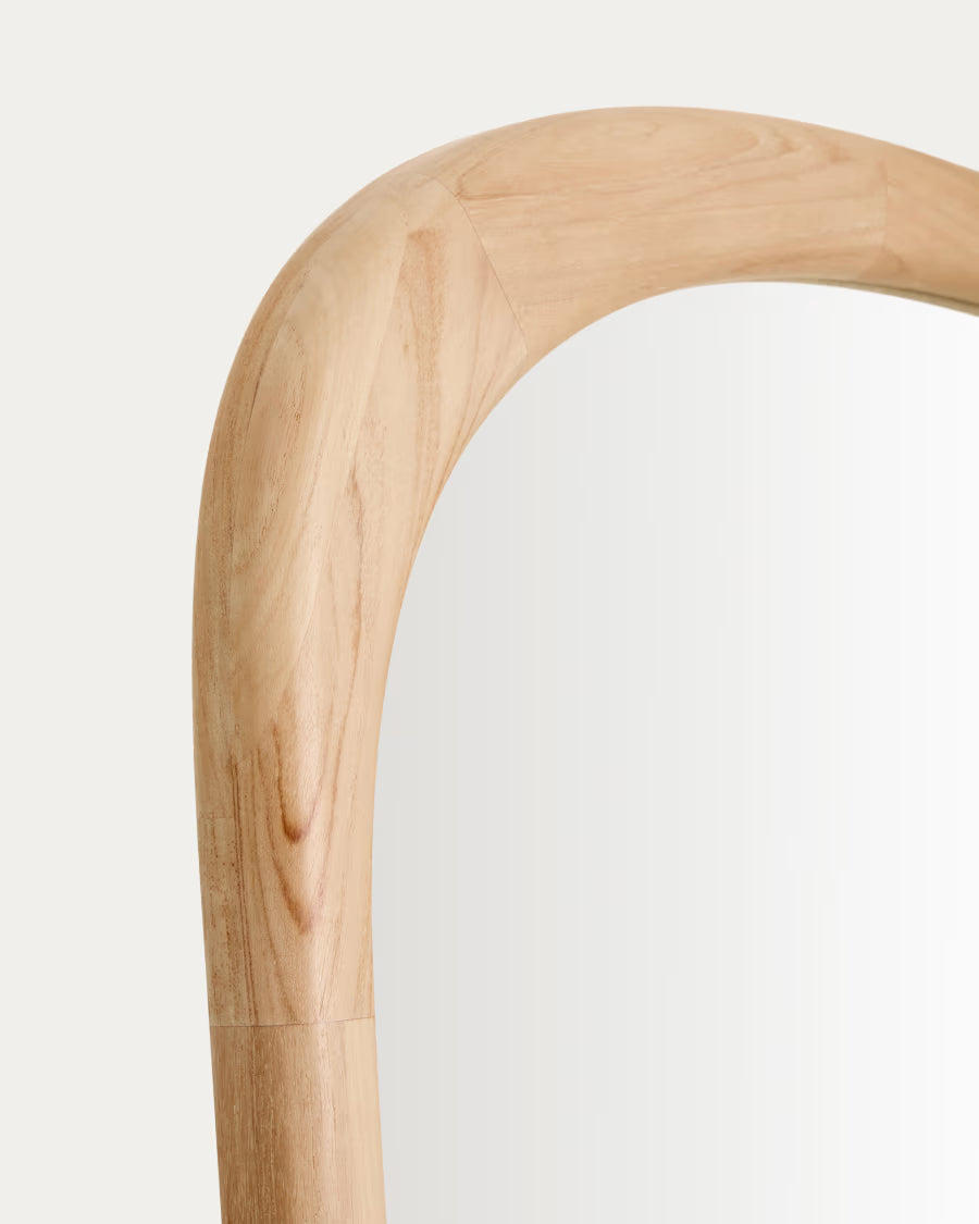 Alura teak wood mirror 94.6 x 192.1cm FSC 100%.