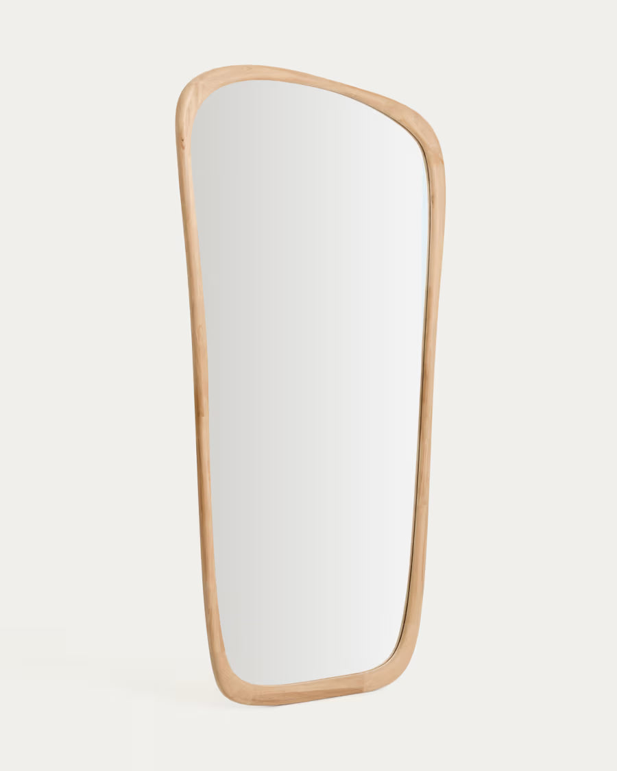 Alura teak wood mirror 94.6 x 192.1cm FSC 100%.